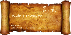 Dobár Alexandra névjegykártya